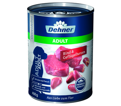 Dehner Premium Nassfutter für Hunde Adult, 400 g/800 g