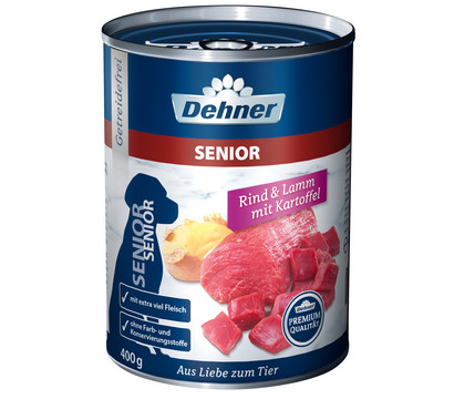 Dehner Premium Nassfutter für Hunde Senior, 400 g/800 g