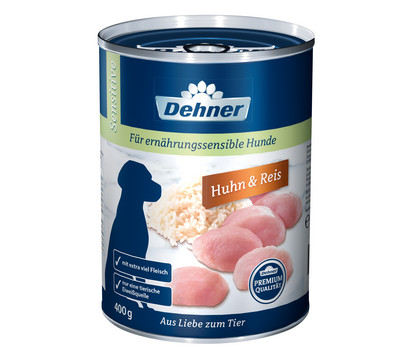 Dehner Premium Nassfutter für Hunde Sensitive, 400 g/800 g