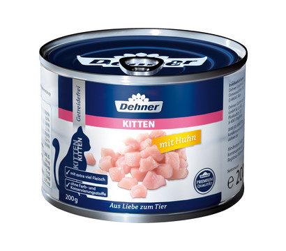 Dehner Premium Nassfutter für Katzen Kitten, 200 g/400 g