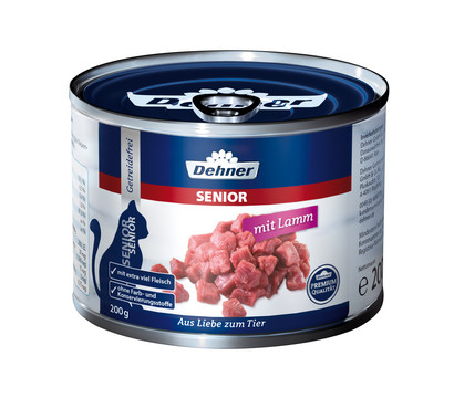 Dehner Premium Nassfutter für Katzen Senior, 200 g/400 g