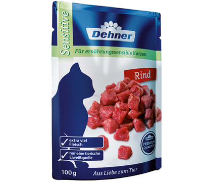 Dehner Premium Nassfutter für Katzen Sensitive, 100 g