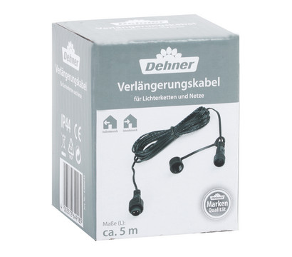 Dehner Verlängerungskabel für LED-Lichterketten, ca. L500 cm