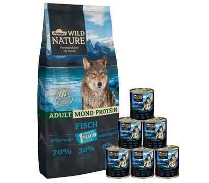 Dehner Wild Nature Futter für Hunde Gebirgssee-Set