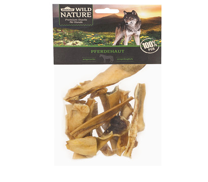 Dehner Wild Nature Hundesnack Pferdehaut, 100 g