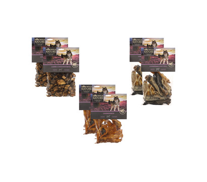 Dehner Wild Nature Hundesnack Snack-Set Lamm, 6 x 200 g