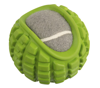 Dehner Wild Nature Hundespielzeug Green Tennisball, ca. Ø9,8 cm