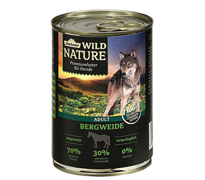 Dehner Wild Nature Nassfutter für Hunde Bergweide Adult, 400 g/800 g