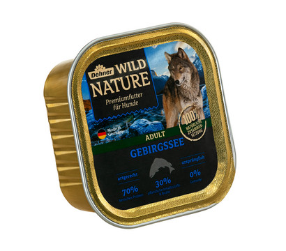 Dehner Wild Nature Nassfutter für Hunde Gebirgssee Adult, 150 g