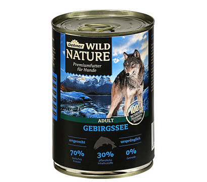 Dehner Wild Nature Nassfutter für Hunde Gebirgssee Adult, 400 g/800 g