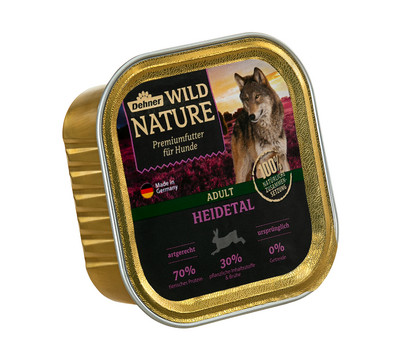 Dehner Wild Nature Nassfutter für Hunde Heidetal Adult, 150 g