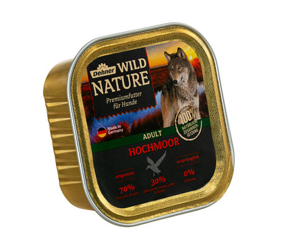 Dehner Wild Nature Nassfutter für Hunde Hochmoor Adult, 150 g