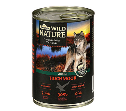 Dehner Wild Nature Nassfutter für Hunde Hochmoor Adult, 400 g/800 g