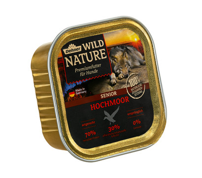 Dehner Wild Nature Nassfutter für Hunde Hochmoor Senior, 150 g