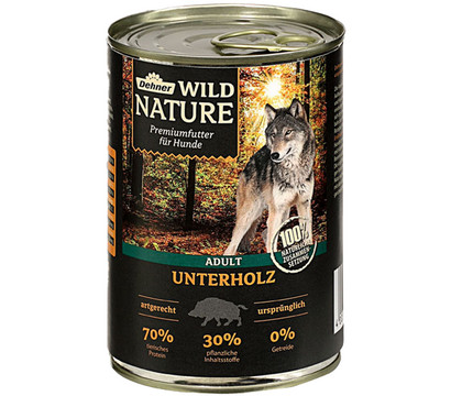 Dehner Wild Nature Nassfutter für Hunde Unterholz Adult, 400 g/800 g