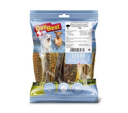 DeliBest Hundesnack Straußenfleisch Sticks