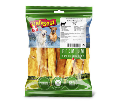 DeliBest Premium Hundesnack Bullkau, 250 g