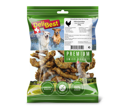 DeliBest Premium Hundesnack Hähnchenhälse, 250 g