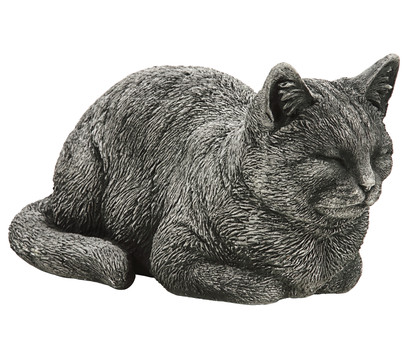 Denscho Stein-Katze liegend, 19 x 35 x 17 cm