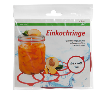 deti Einkochring für Einmachgläser, Ø94/108 mm, 10er-Set