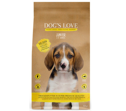 DOG'S LOVE Trockenfutter für Hunde Junior