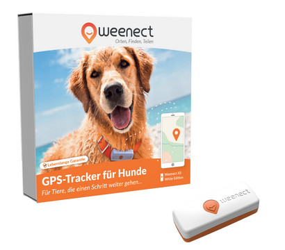 Weenect XS GPS-Tracker für Hunde, ca. B6,05/H2,45/T1,5 cm