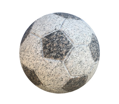 Granit-Fußball, ca. Ø25 cm