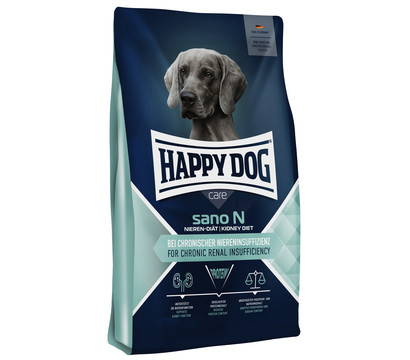 Happy Dog Trockenfutter für Hunde Sano N, Lachs & Getreide, 7,5 kg