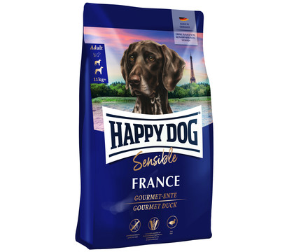 Happy Dog Trockenfutter für Hunde Sensible France, Ente