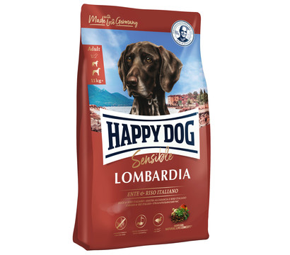 Happy Dog Trockenfutter für Hunde Supreme Sensible Lombardia, Ente