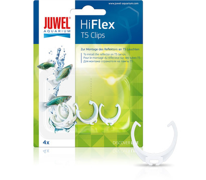 JUWEL® AQUARIUM Aquariumbeleuchtung HiFlex T5 Clips für Juwel Reflektoren, 4er-Set