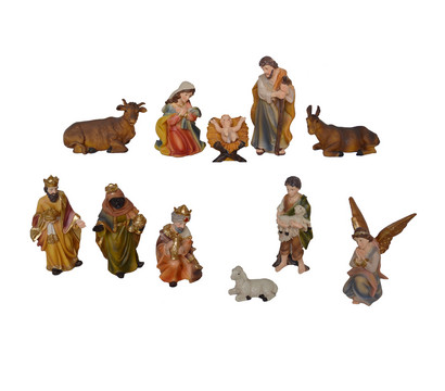 Kolbe Polyresin-Krippenfiguren-Set, ca. 15 cm, 11-teilig