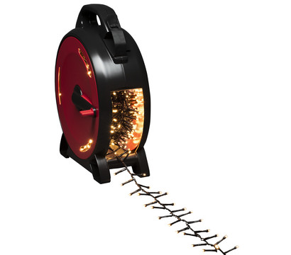 Konstsmide Compactlights LED-Lichterkette, 1000 LEDs, warmweiß, inkl. Kabelaufroller