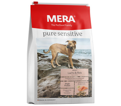 MERA® Trockenfutter für Hunde pure sensitive Adult, Lachs & Reis