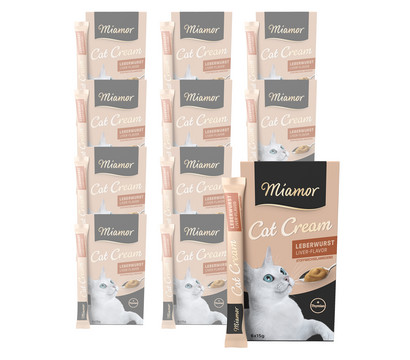 Miamor Katzensnack Leberwurst-Cream, 11 x 6 x 15 g