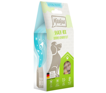 MjAMjAM® Hundesnack Snack-Box leckeres Rinderfilet, Adult, 70 g