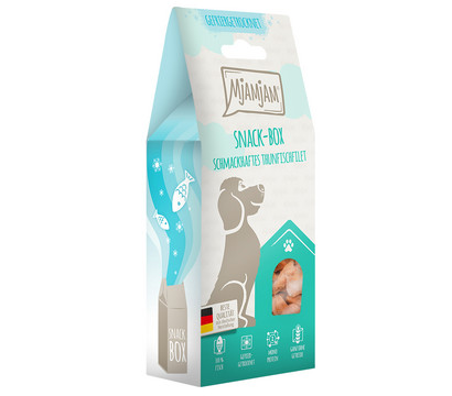 MjAMjAM® Hundesnack Snack-Box schmackhaftes Thunfischfilet, Adult, 70 g
