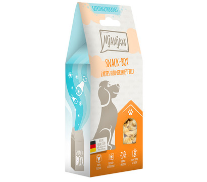 MjAMjAM® Hundesnack Snack-Box zartes Hühnerbrustfilet, Adult, 80 g