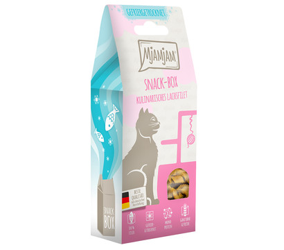MjAMjAM® Katzensnack Snackbox kulinarisches Lachsfilet, Adult, 50 g
