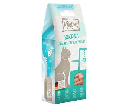 MjAMjAM® Katzensnack Snackbox schmackhaftes Thunfischfilet, Adult, 35 g