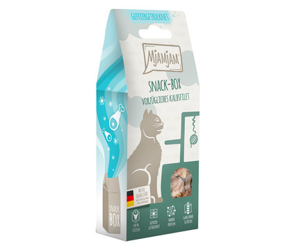 MjAMjAM® Katzensnack Snackbox vorzügliches Kalbsfilet, Adult, 35 g