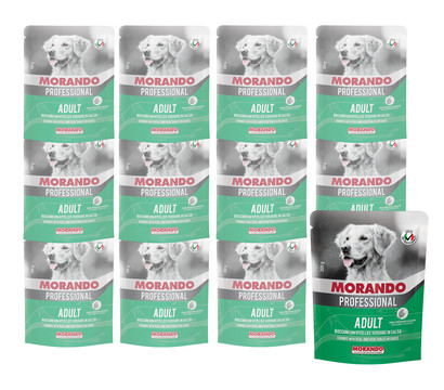 MORANDO Professional Nassfutter für Hunde Stücke Adult, 12 x 300 g
