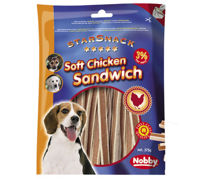 Nobby® Hundesnack Soft Chicken Sandwich, 375 g