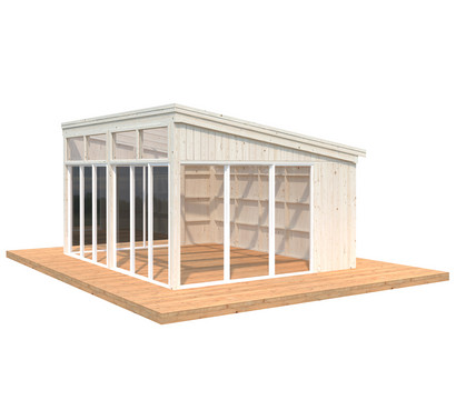 Palmako Pavillon Nova, inkl. Front- und Seitenverglasung, ca. B517/H288/T397 cm