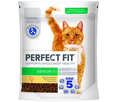 Perfect Fit® Trockenfutter für Katzen, Senior 11+, Huhn, 750 g