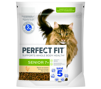 Perfect Fit® Trockenfutter für Katzen, Senior 7+, Huhn, 6 x 750 g