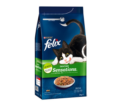 PURINA felix® Trockenfutter für Katzen Inhome Sensations, 2 kg