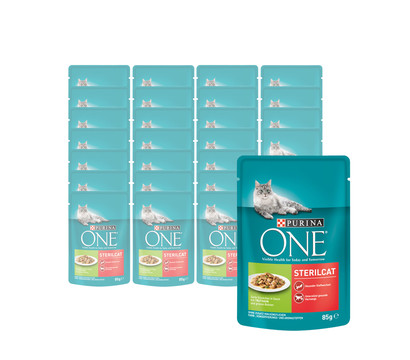 PURINA ONE® Nassfutter für Katzen Sterilcat, 26 x 85 g