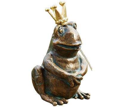 Rottenecker Bronze-Froschkönig Hermann, wasserspeiend