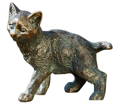 Rottenecker Bronze-Katze jung, stehend